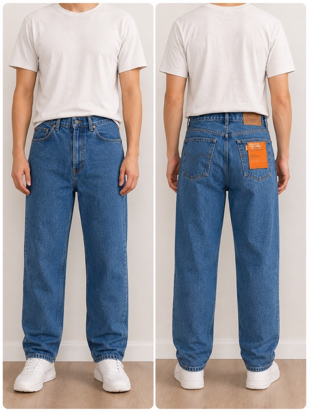 Levi's Orange Tab 550 Jeans 38x32 Made in Canada Vintage 90s Relaxed Fit NWT